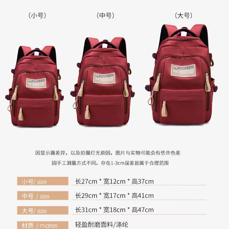Capacious backpack lightweight, for students