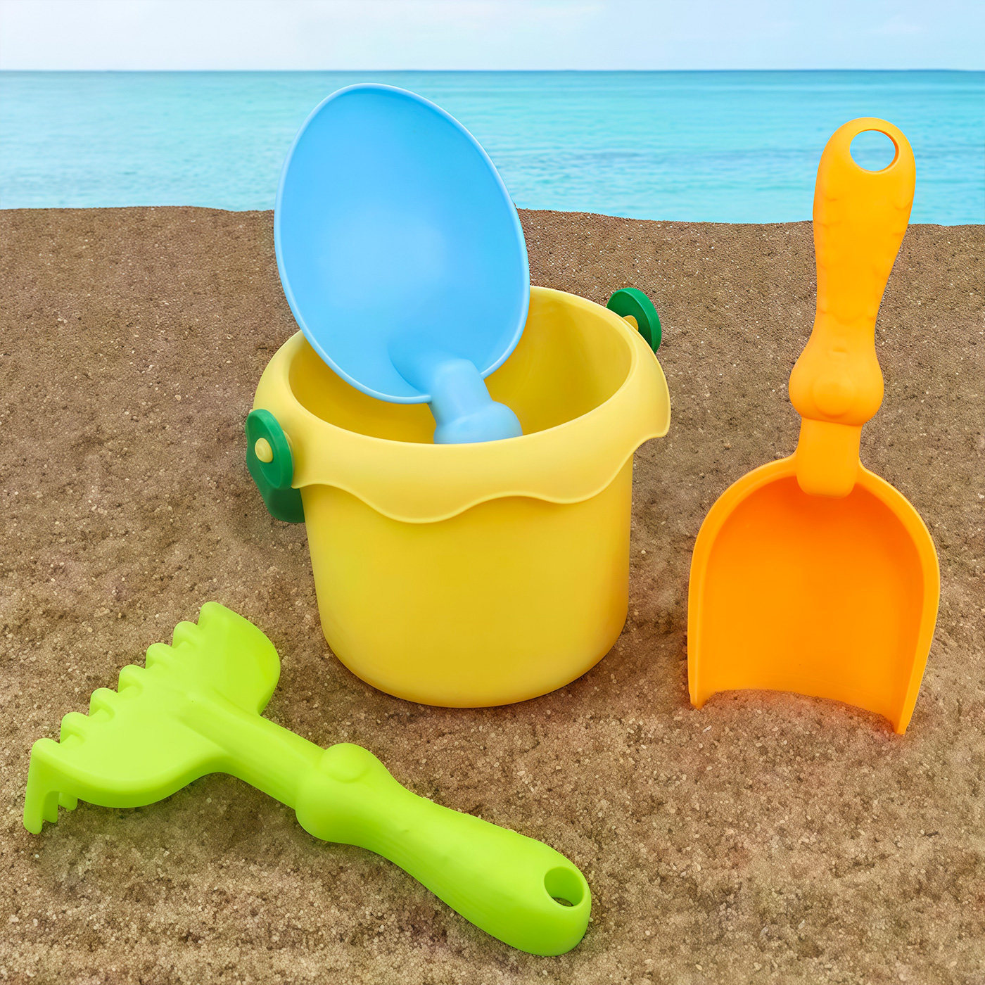Beach toys for children, snow and sand play set, baby sand digging and digging tools, shovel, beach sand play set.