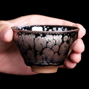 Jianyang Jianzhan Ni Ting Zijin Oil Drops Jianyao Tea Cups Handmade Firewood Burning Master Cup Kung Fu Tea Set Tea Tasting Cup Daifa
