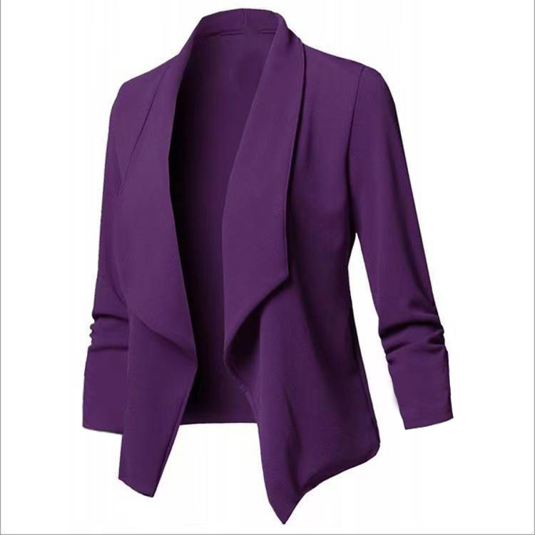 Blazer versatile taglio slim maniche lunghe con colletto_voghion.com