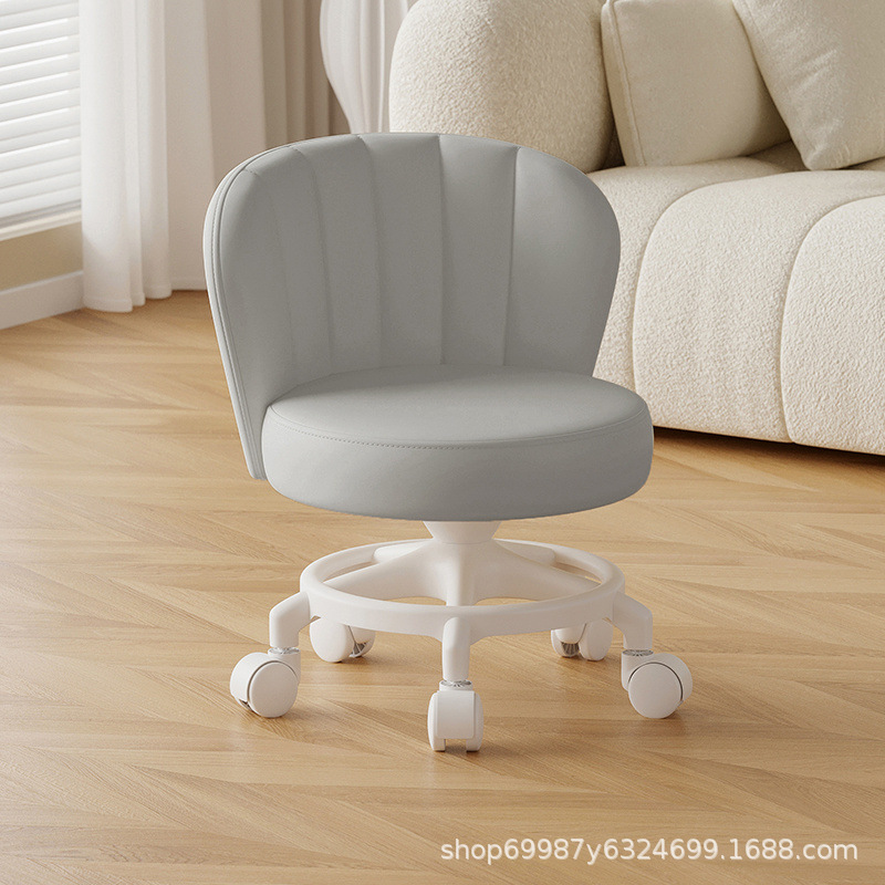 Rueda universal anti-rollback pequeña polea taburete baja silla respaldada para el hogar con un niño banco redondo rueda de correa rueda silenciosa