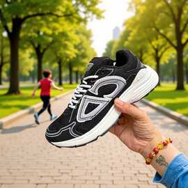 莆田鞋外贸跨境CD字母低帮B30增高潮牌厚底老爹平底运动休闲潮流