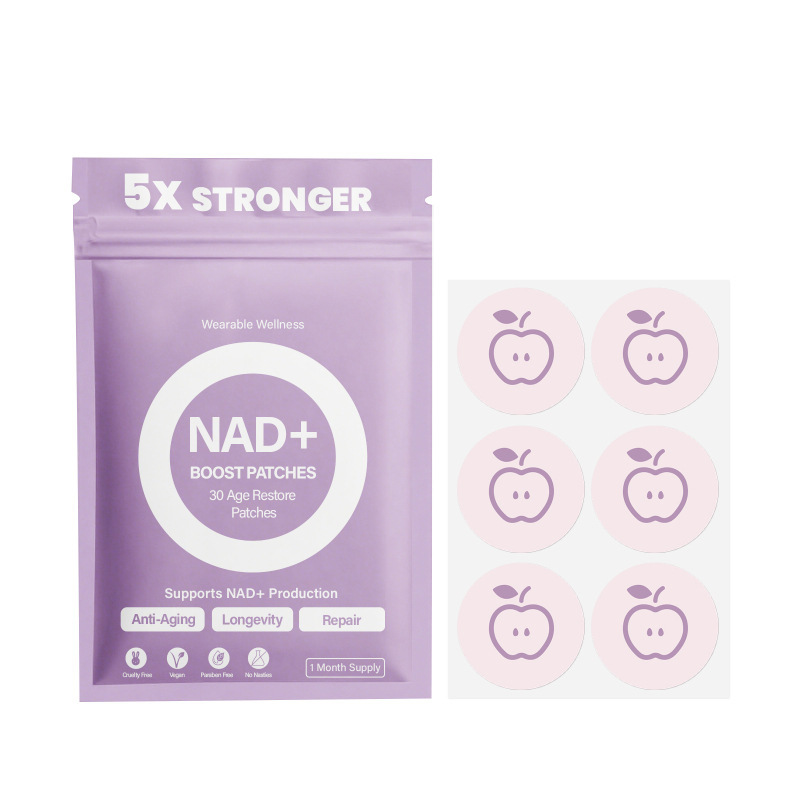跨境TEMU 身体护理健康贴 颜色可选 紫/红苹果NAD贴30pcs|undefined