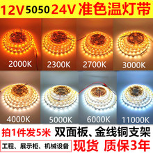 12V24V5050准色温高亮2000K2700K3000K4000K5000K6000K8000K灯带