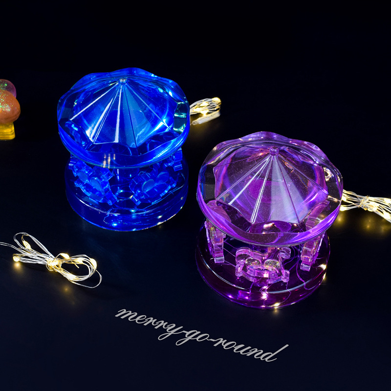 DIY Crystal Glue Carousel Silicone Mold Mirror Amazon Ornament Table Jewelry Pendant Mold