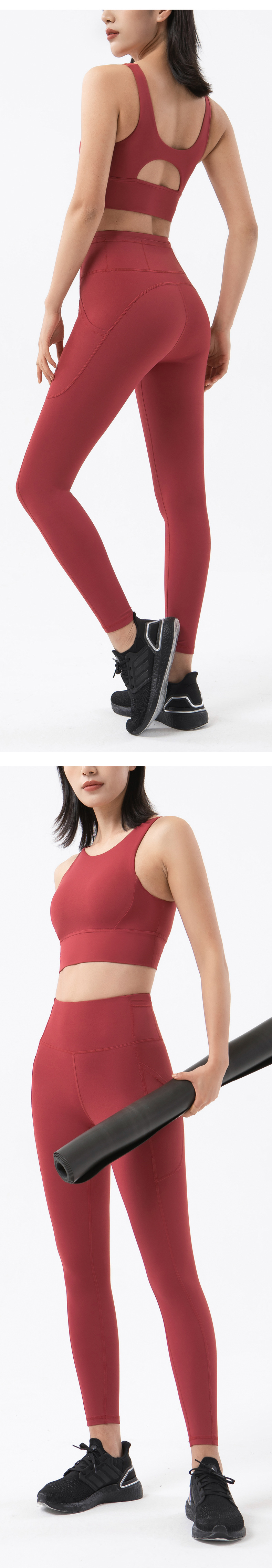 Solid Color Pattern Sports Solid Color Nylon U Neck Active Tops Sports