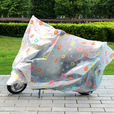 PEVA electric scooter cover, Car clothing - regular-frosted-floral-pattern-220120cm-1-piece-hot-selling