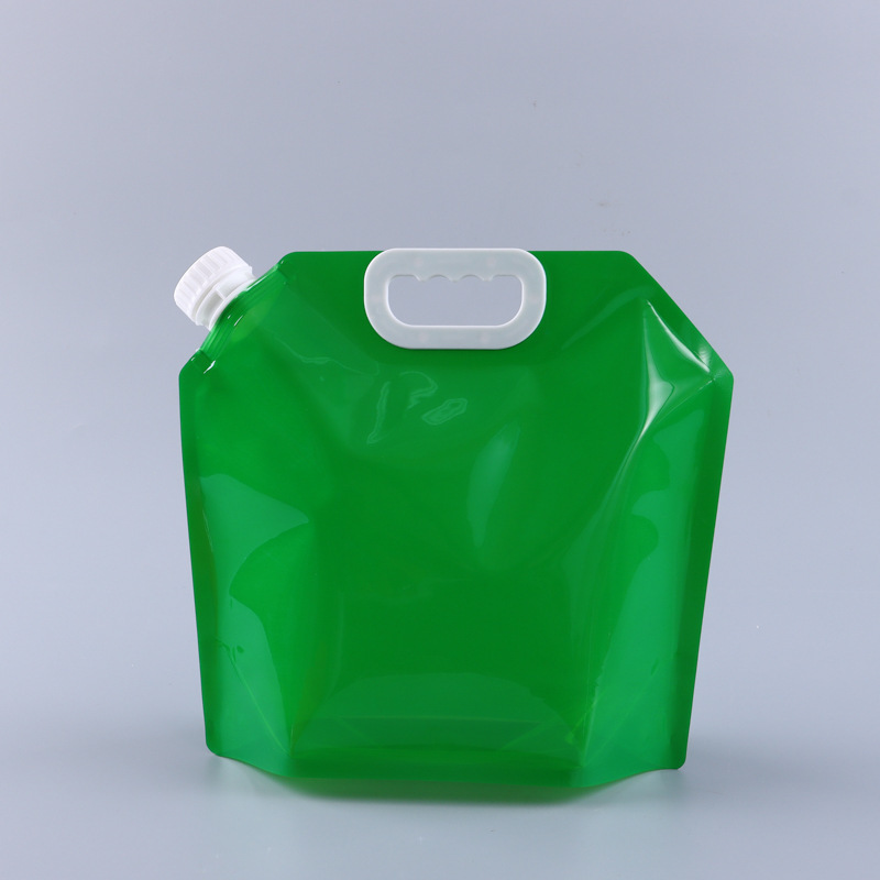 Bolsas de cerveza plegables prefabricadas, bolsas transparentes con boquilla para envasado de cerveza, bolsas de cerveza para llevar, bolsas portátiles con válvula para almacenamiento de agua