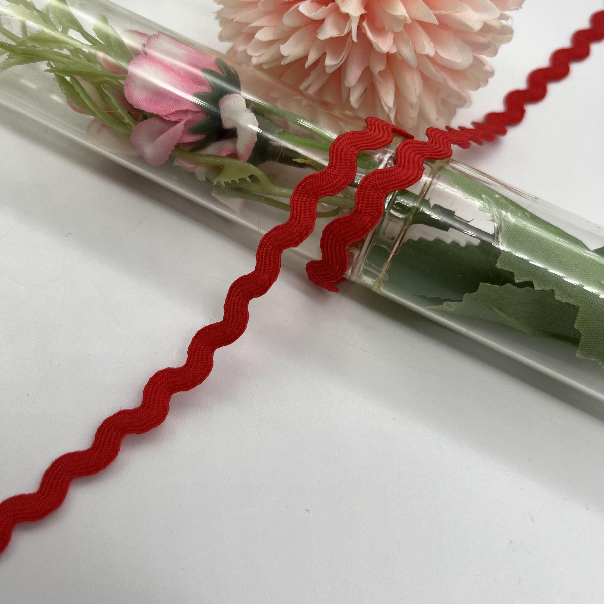 5mm color sólido ondulado en forma de S correas curvas de encaje correas cortinas sombreros ropa para niños vestidos accesorios de boda accesorios de ropa