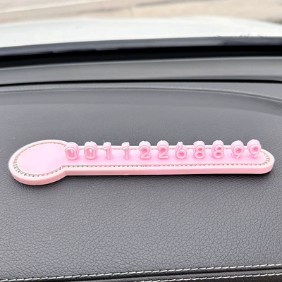 Cartoon Car Car Mobile License – Other Automotive Interior Supplies - pink-stop-sign