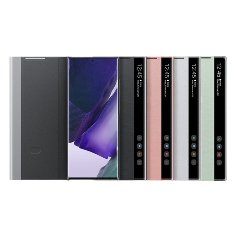 Aplicable Samsung note20ultra funda oficial para teléfono móvil note10 chip Smart Flip S21 funda de cuero para teléfono móvil