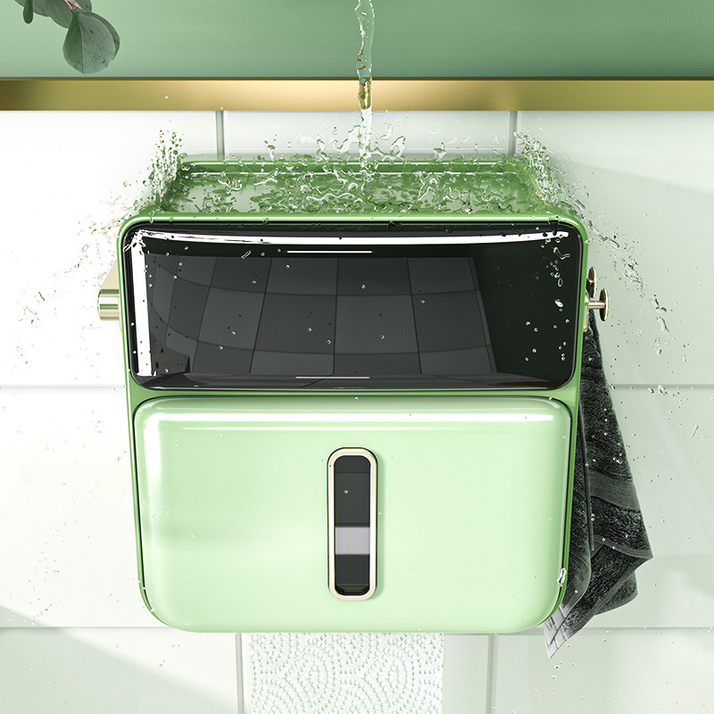 Caja de pañuelos de tocador rack de almacenamiento montado en la pared del hogar utensilios de almacenamiento de baño titular de teléfono móvil caja de servilleta sanitaria