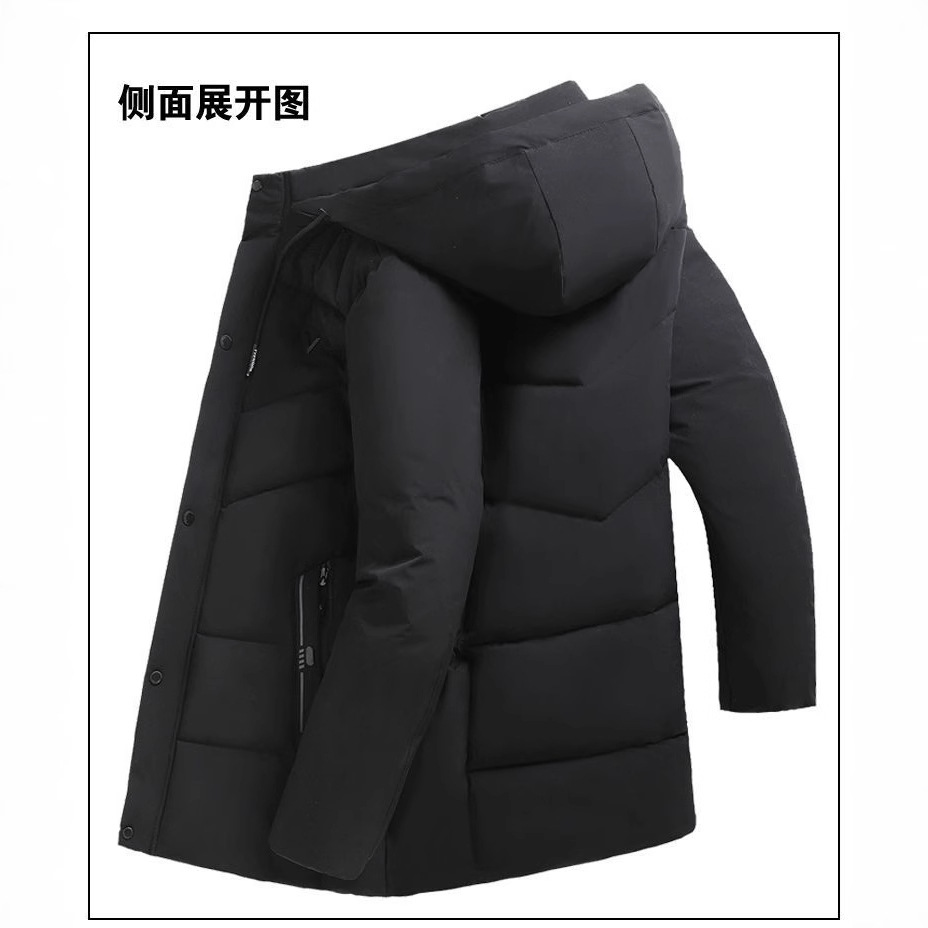 Abrigo acolchado de algodón de invierno para hombres de mediana edad y ancianos de mediana edad abajo Abrigo acolchado de algodón extra-grande engrosada Abrigo con capucha papá desgaste ventas directas de fábrica