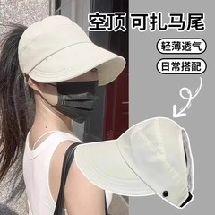 【包郵便】ルース同金日焼け止め帽子女性半空頂帽子趙露思同金日よけ鴨舌太陽漁師