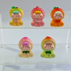 二代新色高透明フルーツカブズ グラデーションフルーツカブズ レジン製手作りDIY置物 ドゥインクで話題のブラインドアイテム