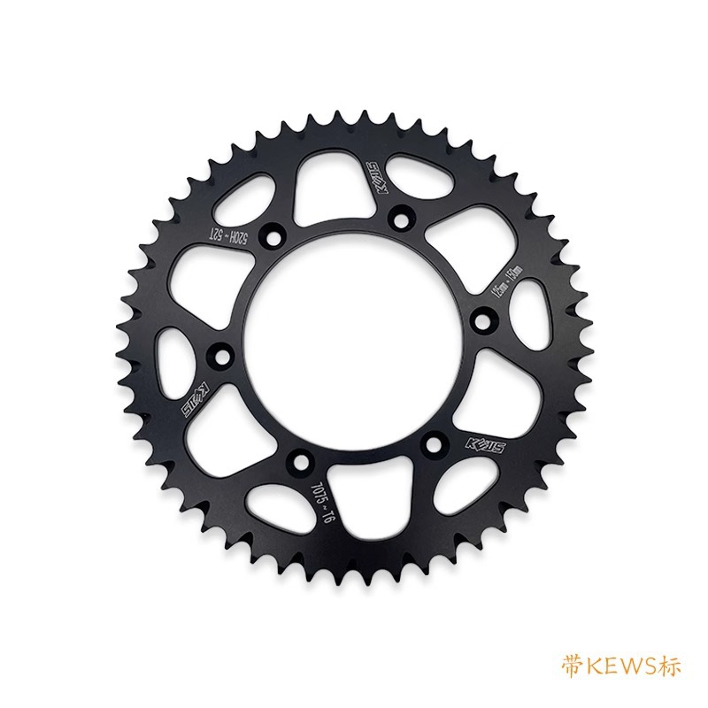 Motocicleta de todo el camino Kews K16 / K18 / K23 disco de cadena trasero gran disco de dientes gran disco de engranaje