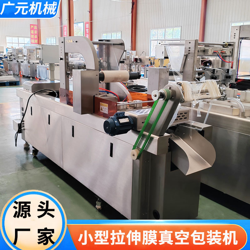 宁夏湿粉陀小型拉伸膜真空包装机 烤馕连续真空覆膜机 厂家销售