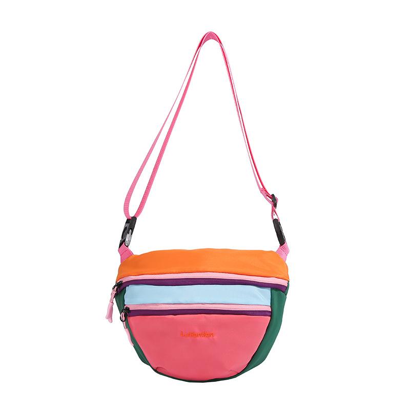 Colorido bolso de hombro de dopamina para niños y niñas, mini bolso de bebé casual al aire libre, bolso de moda coreano, bolso infantil