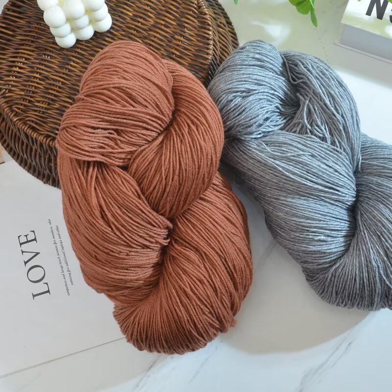 大卷中细全毛手编线不起球宝宝外套围巾毛衣手工编织羊毛线绞纱