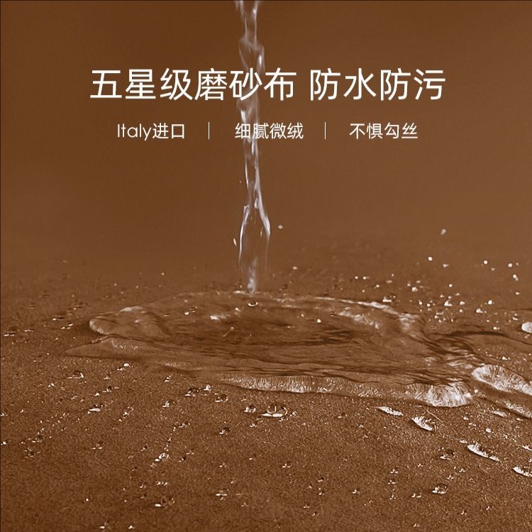 意式极简布艺床小象耳朵不锈钢架床主卧高端大气软包双人婚床1.8m|undefined