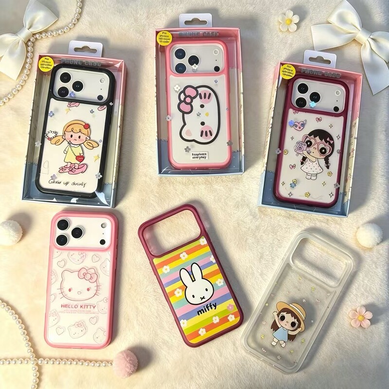 Suitable for Apple 18 Pro Max, featuring an airbag design for drop protection, and a colorful painted protective case for the 17 Pro Suitable for Apple 18 Pro Max, featuring an airbag design for drop protection, and a colorful painted protective case for the 17 Pro