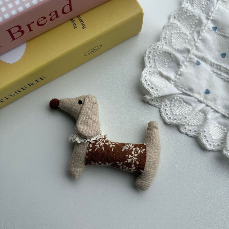 韓国漫画チェック柄ダックスフント子犬衣類アクセサリー卸売 diy ジュエリーバッグ多用途手作りアクセサリー|undefined