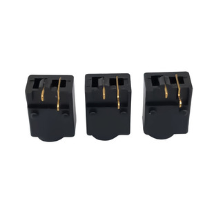 DC power socket two-pin gold-plated inner diameter 2.5*0.6 DC base DC248A solar plug horizontal plug