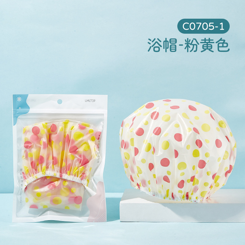 LMLTOP gorro de ducha impermeable EVA adulto gorro de ducha de baño banda de pelo pañuelo al por mayor C0705