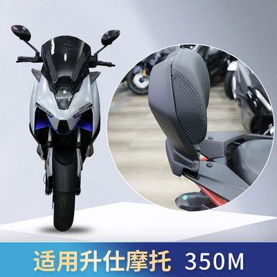 Electric car rear backrest and Lumbar Support, 350D/350M - shengshi-350m150m-universal-backrest-mounting-bracket-black