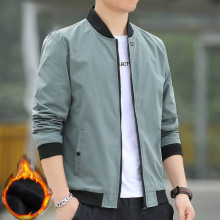 男士夹克韩版春季中青年棒球服休闲外贸男装外套春秋款学生上衣