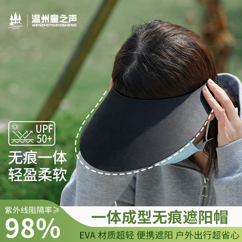 Sombrero protección solar EVA multicolor, deportivo verano, logo personalizable, portátil exterior.