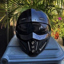 K1IVGV国产蝎子二代战士组合盔3C认证复古全盔机车摩托车四季半盔