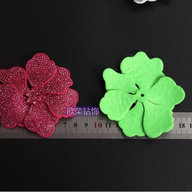 贴跨境diy水钻立体花朵装饰品 玻璃钻礼服包包装饰鞋头鞋扣配件|undefined
