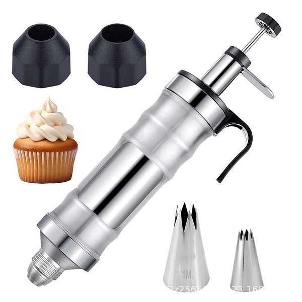 Cream set stainless steel, 5 pieces