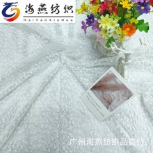 2024时尚爆款电脑刺绣带底布 网布牛奶丝绣花网布蕾丝花边面料