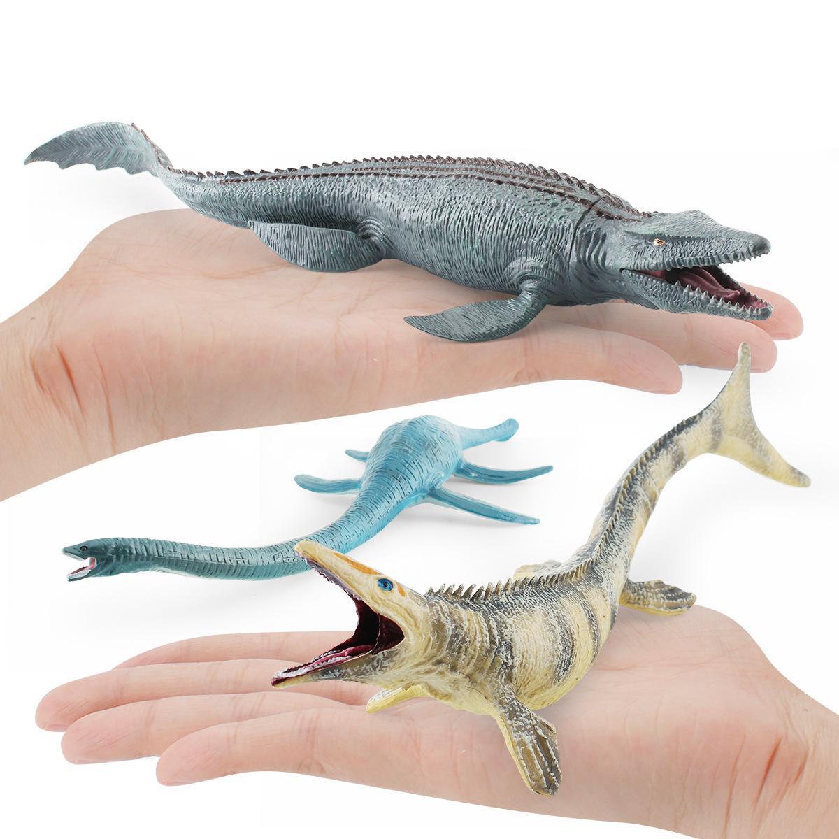 Animal de simulación transfronteriza modelo de dinosaurio Jurásico animal marino dragón Dragón de mar escritorio estático adornos hechos a mano