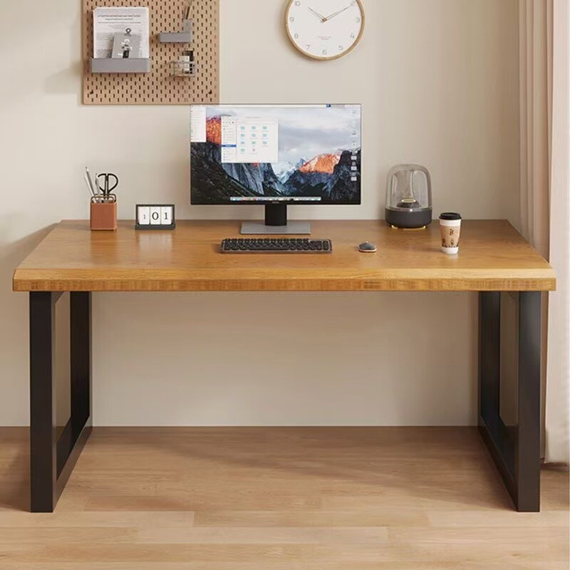 Solid wood computer desk, simple desktop gaming desk, student bedroom study desk, thickened writing desk, comfortable home office desk Solid wood computer desk, simple desktop gaming desk, student bedroom study desk, thickened writing desk, comfortable home office desk