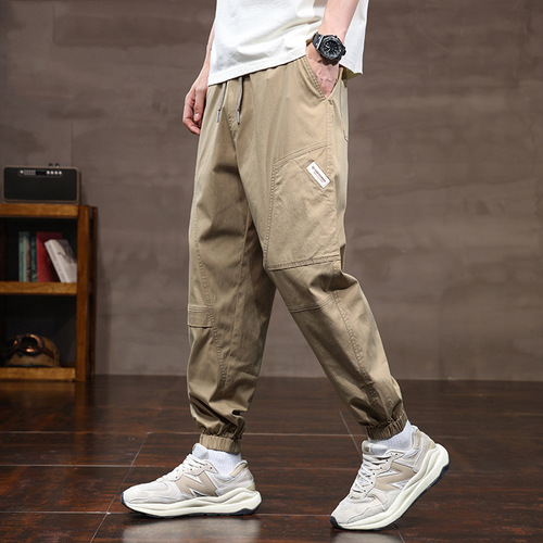Men's Casual Trousers, Trendy, Ankle-length Spring and Autumn Work Pants, Harlon Style Long Pants