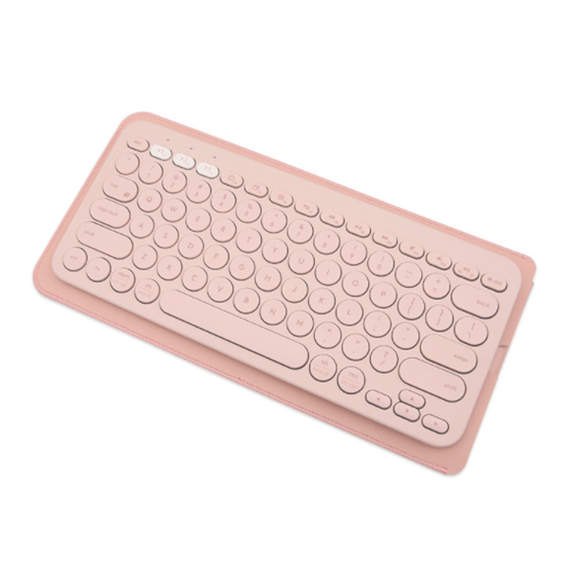 Aplicable a Logitech k380 teclado Funda de cuero pu cuero inalámbrico Bluetooth ligero teclado bolsa de almacenamiento teclado cubierta de polvo