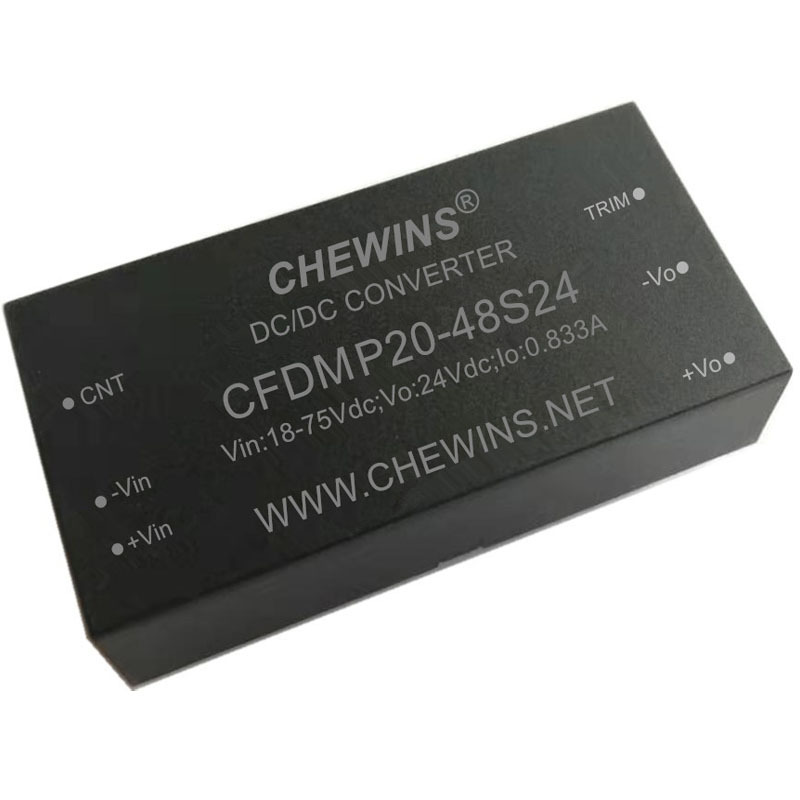 DC-DC电源模块18-75V输入48V转24V 20W隔离输出 CFDMP20-48S24