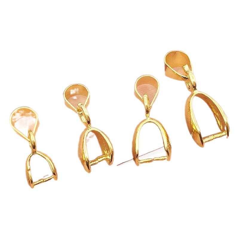 1 colgante hebilla colgante de jade clip de semillas de melón hebilla de cobre 3mm/5mm/6mm/8mmdiy colgante de jade joyería hebilla