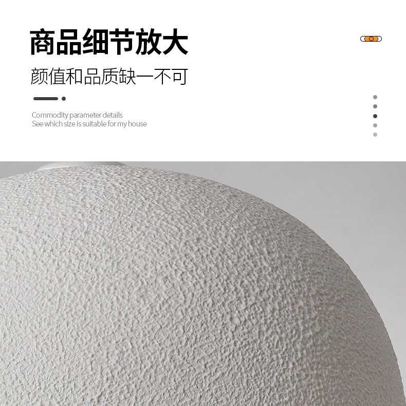 Lámpara de Techo Estilo Wabi-Sabi, Color Crema, para Tienda de Ropa, Sala de Exhibición, Casa de Huéspedes, Restaurante, Hotel, Villa al Aire Libre, Iluminación para Sala de Estar