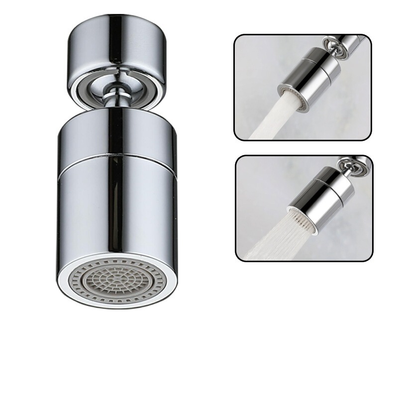 Kitchen Robotic Arm Universal Faucet Extender Splash-Proof Faucet Aerator 1080-Degree Rotating Universal Swing Arm
