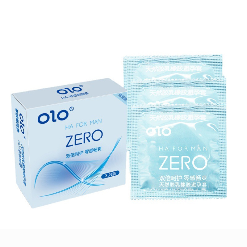 OLO Hyaluronic 산 제로 센스 공기 세트 3 팩 (블루 박스)