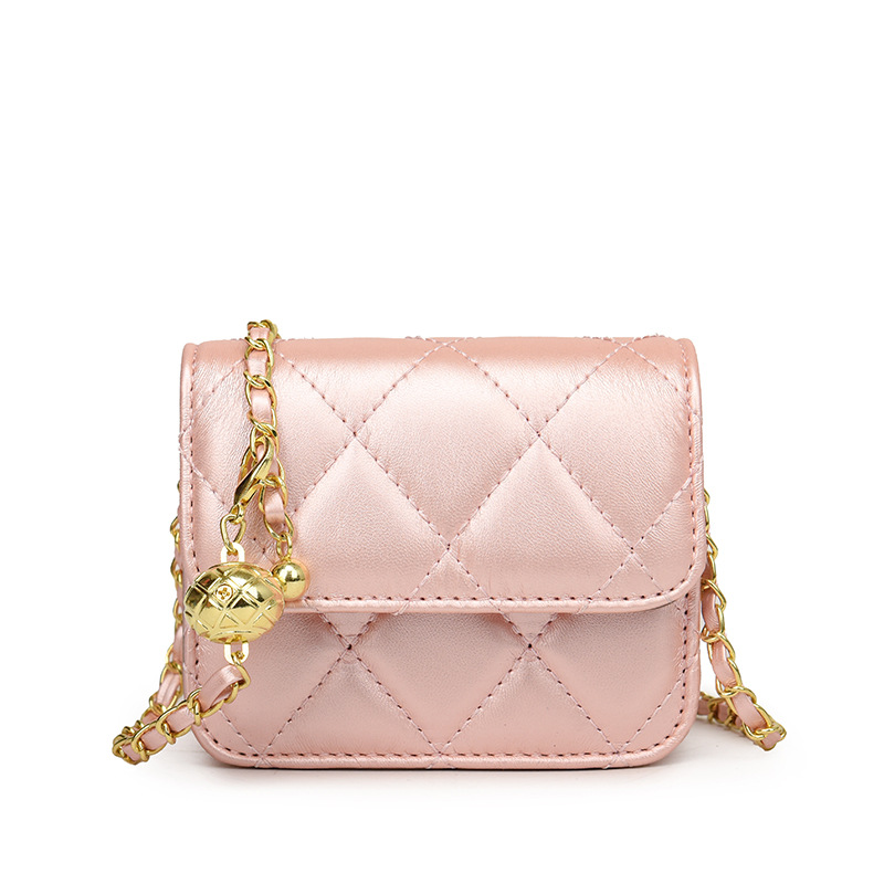 Bolso de los niños de moda del todo-fósforo de la muchacha de la cadena de moda crossbody princesa bolsa Chanel estilo de la cadena auricular monedero bolsa