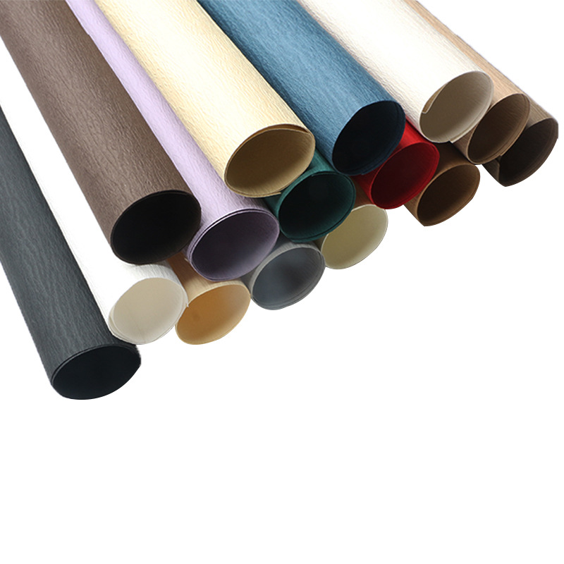 Huaxi Qixi Día de San Valentín estilo coreano de alta calidad piedra texturizada tinta de tinta de papel pliegue ramo de flores papel de envoltura de flores