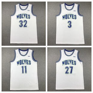 Embroidered basketball jersey Timberwolves No. 5 Edwards basketball jersey Timberwolves Jersey