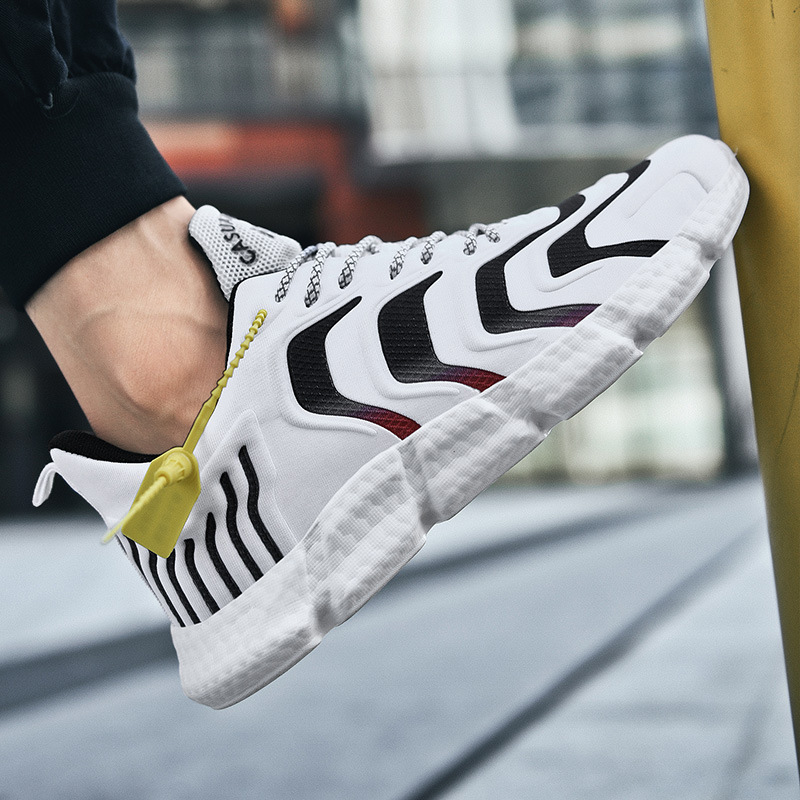 2023 new men's large size popcorn breathable lightweight running shoes men glow-in-the-dark caterpillar casual fashion shoes_voghion.com