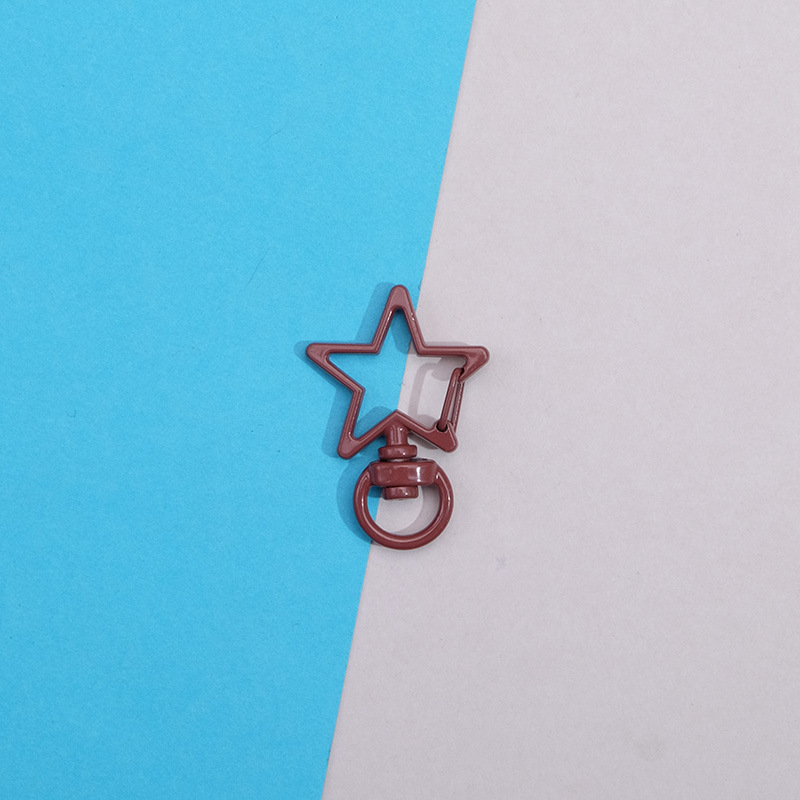 カラフルな五芒星バックルハングバックル手作り DIY バッグペンダント保護カバーキーホルダーペン文具カップアクセサリー|undefined