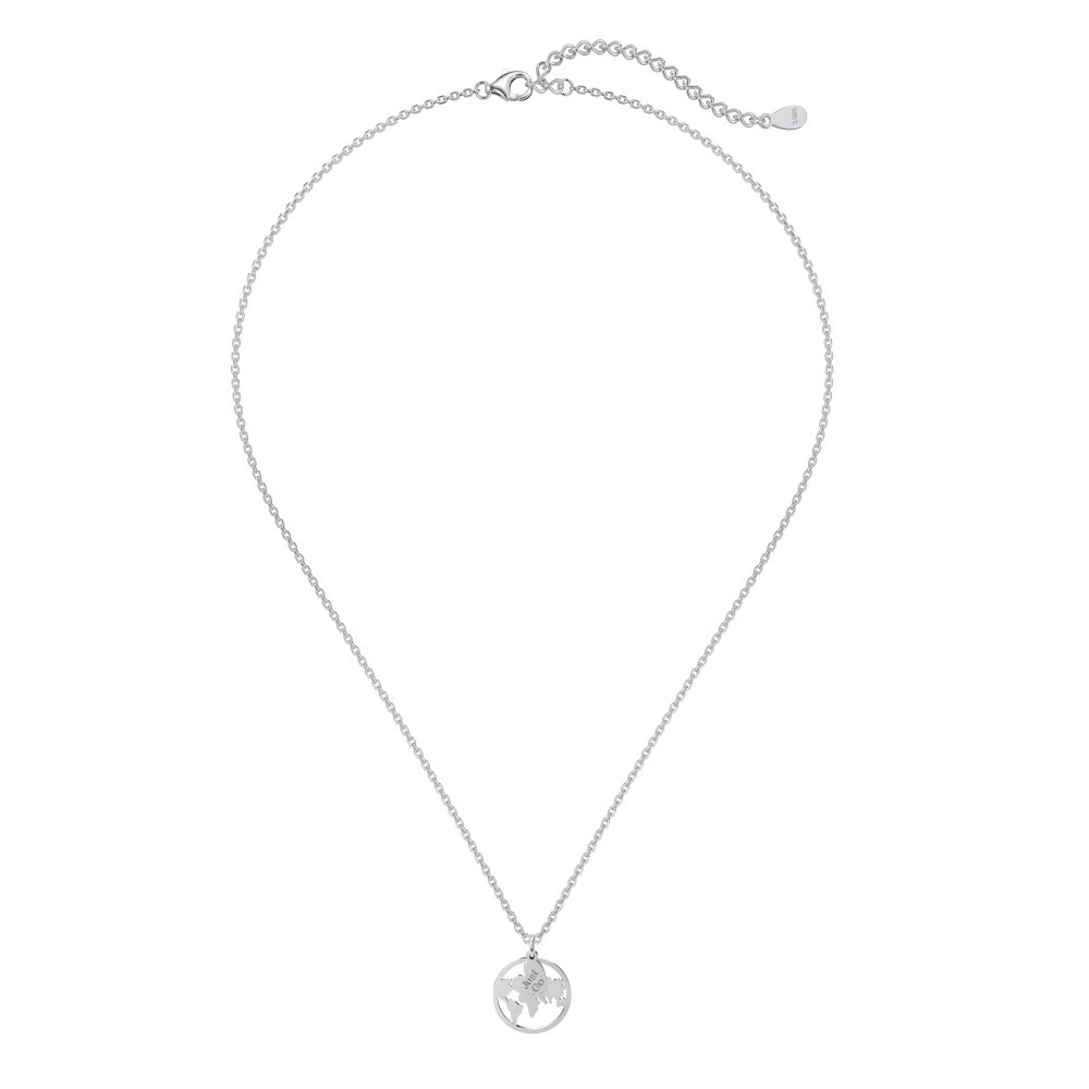 Sophisticated universal necklace, design pendant, chain for key bag , silver 925 sample